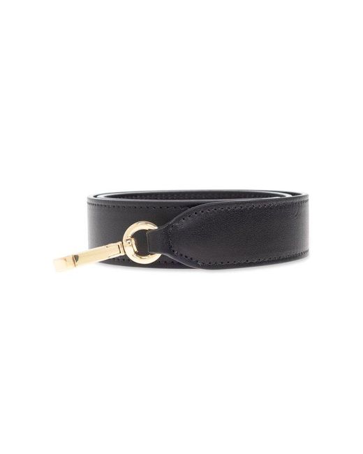 Wandler Black Oscar Asymmetric Foldover-Top Shoulder Bag