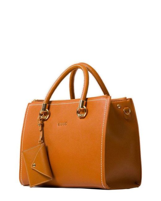 Liu Jo Brown Logo Lettering Handbag