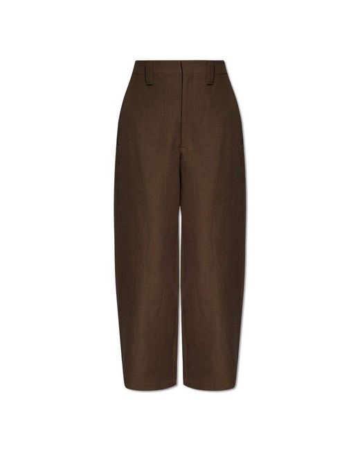 Lemaire Brown High-rise Trousers,