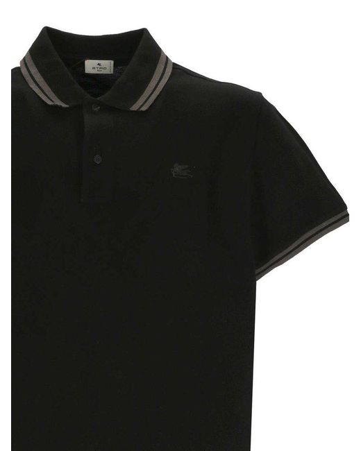 Etro Black T-Shirts And Polos for men