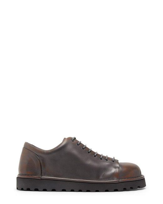 Marsèll Brown Pallottola Pomice Derby Lace-up Shoes for men