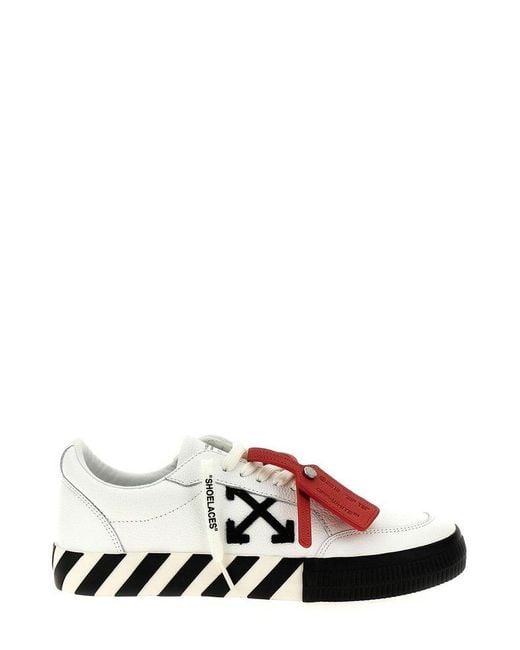 Off-White c/o Virgil Abloh White Off- Low Vulcanized Canvas Sneakers for men