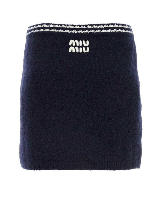 Miu Miu Blue Skirts