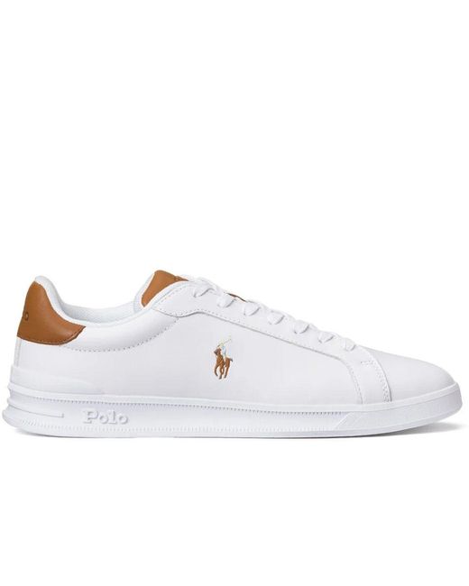 Polo Ralph Lauren Black Logo Embroidered Low-top Sneakers for men