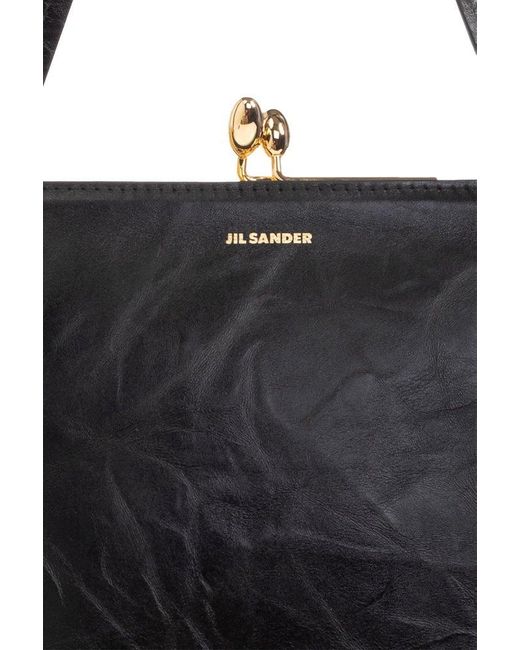 Jil Sander Black 'goji Square' Handbag,
