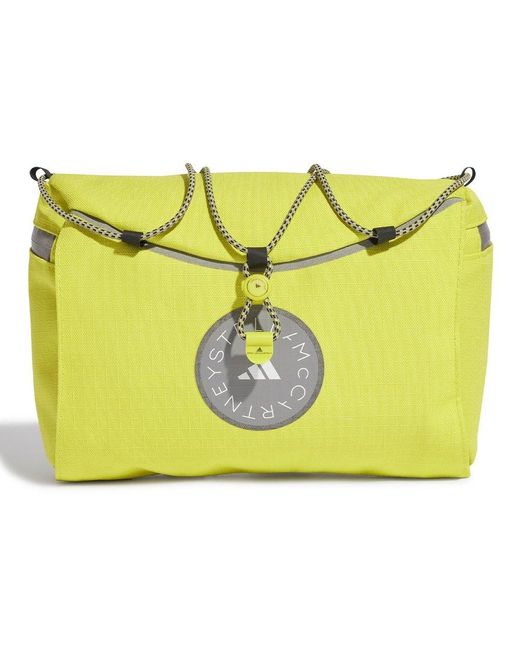 Adidas By Stella McCartney Yellow Logo Embossed Zip-up Belt Bag