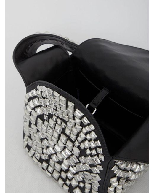 Alexander Wang Spike Embellished Small Hobo Bag in Metallic | Lyst