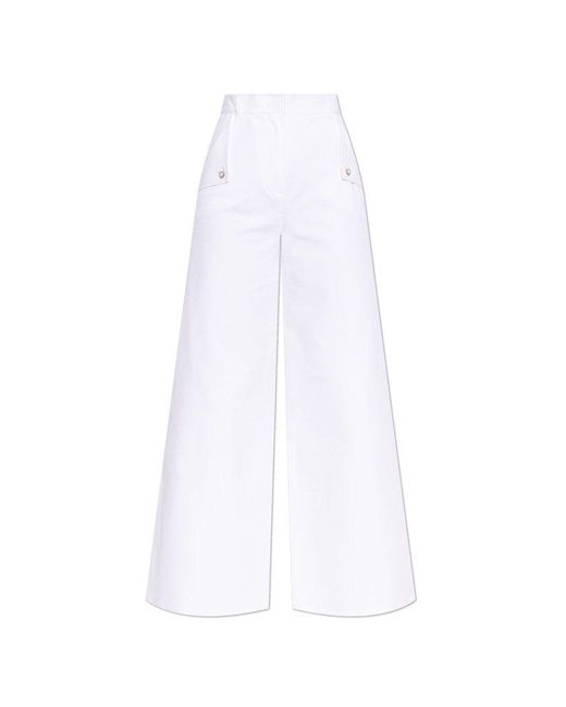 Max Mara White Trousers Memore