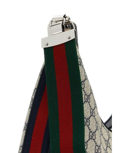 Gucci Attache GG Motif Large Shoulder Bag in Metallic | Lyst