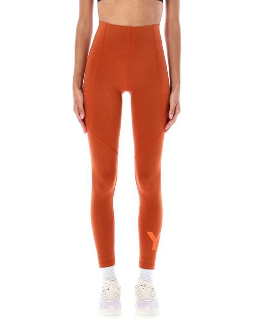 Y3 Classic Leggings in Orange Lyst