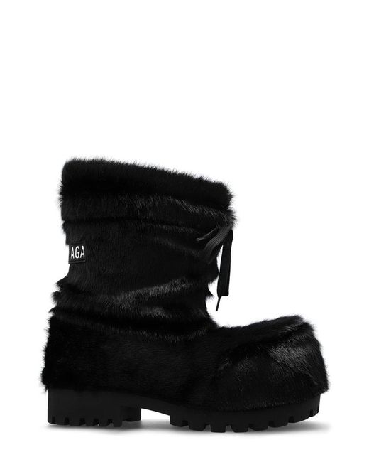 Balenciaga Black 'skiwear' Collection Snow Boots,