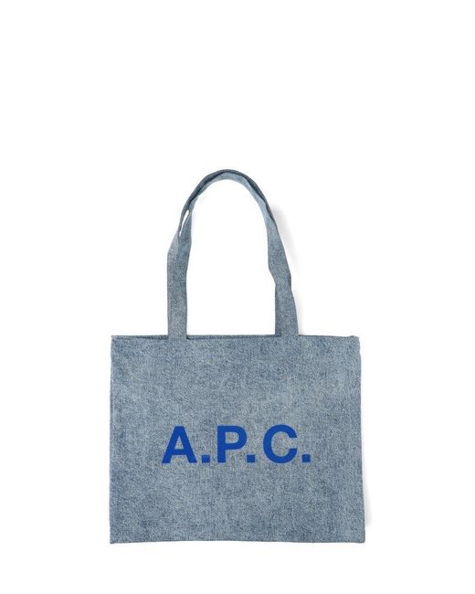 Womens Tote bags A.P.C Save 39% Tote Bag In Blue A.P.C Tote bags 