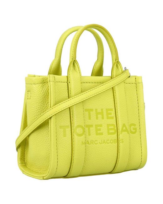 Marc Jacobs Yellow The Mini Tote Leather Bag