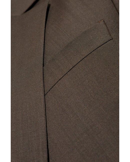 Emporio Armani Brown Wool Suit for men