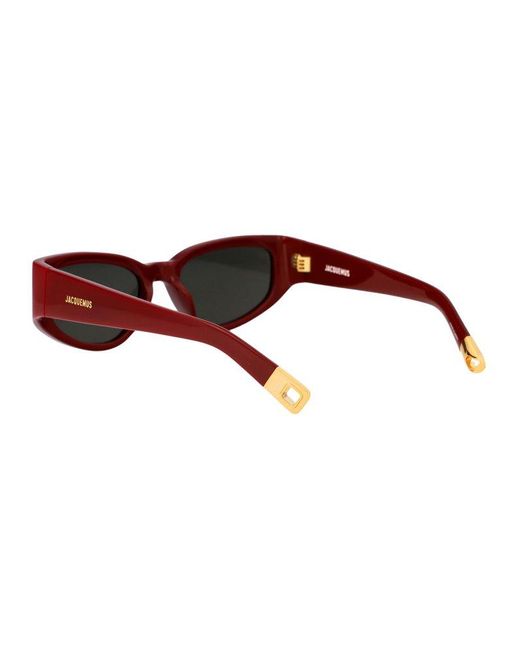 Jacquemus Brown Rectangle Frame Sunglasses