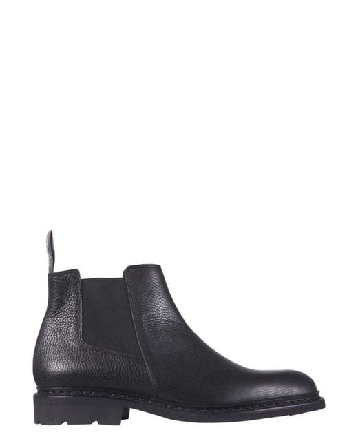 Paraboot Black Chamfort Slip-on Boots for men