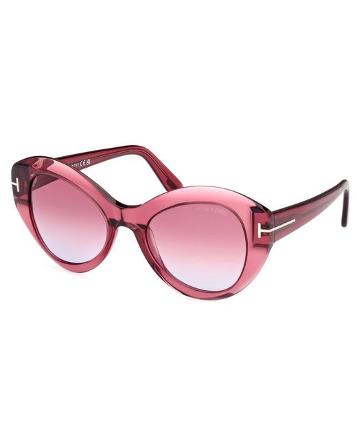 Tom Ford Pink Butterfly Frame Sunglasses