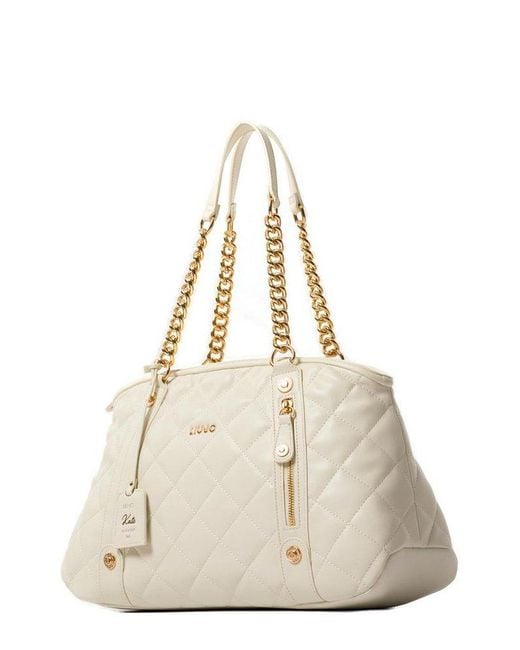 Liu Jo Brown Quilted Handbag
