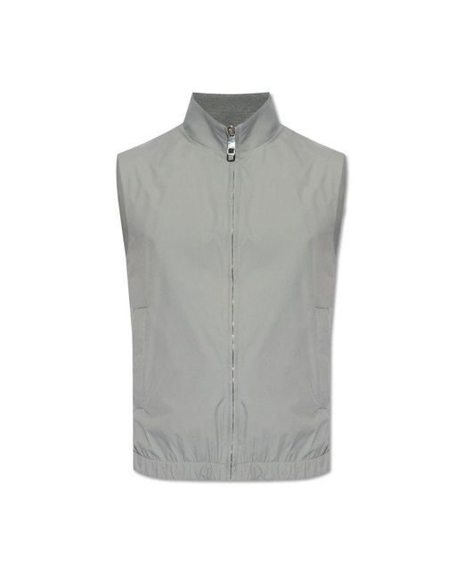 Dolce & Gabbana Gray Dolce & Gabbana Reversible Vest for men