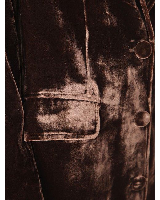 BIANCO LEVRIN Brown Single-Breasted Coat