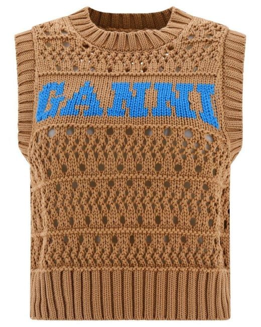 Ganni Blue "rope" Vest