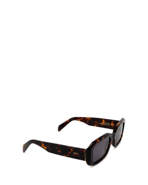 Retrosuperfuture Black Sagrado Rectangle Frame Sunglasses