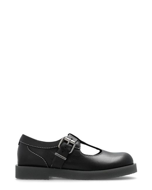 Acne Black Berylab W Side Buckle-fastened Loafers