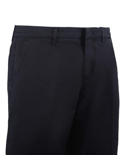 Fay Blue Plain Stretched Bermuda Shorts for men