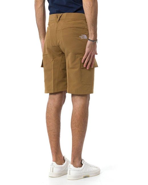 The North Face Natural Logo Embroidered Bermuda Shorts for men