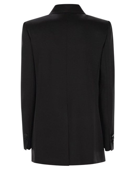 Max Mara Black Galazia Single Breasted Blazer