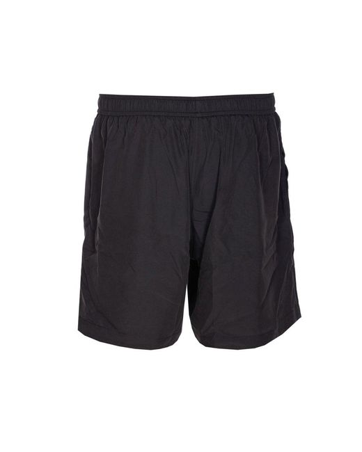 Amiri Blue Logo Printed Drawstring Shorts for men