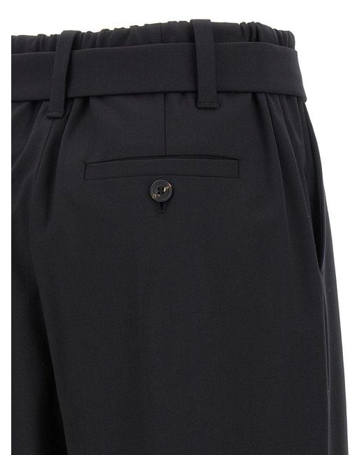 Brunello Cucinelli Blue Belted Pants