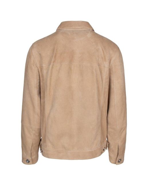 Brunello Cucinelli Natural Leather Jackets for men