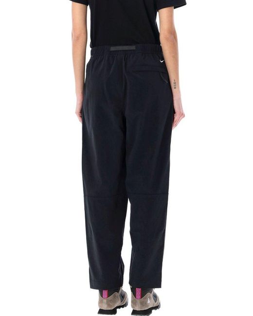 Nike Black Mid-rise Belted Performance Trousers