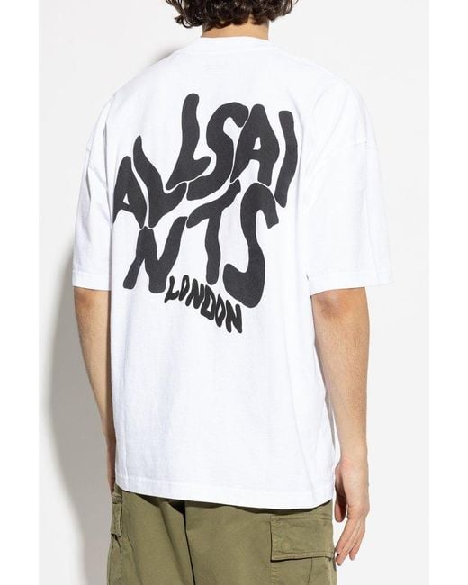 AllSaints White T-Shirt Orlando for men