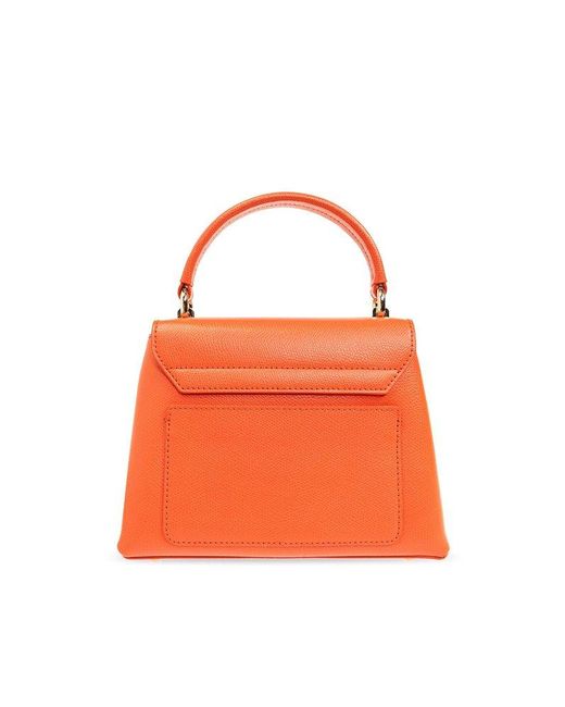 Furla Orange 1927 Twist-lock Mini Tote Bag