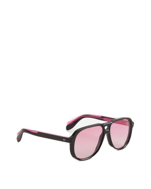 Cutler & Gross Pink Aviator Frame Sunglasses for men
