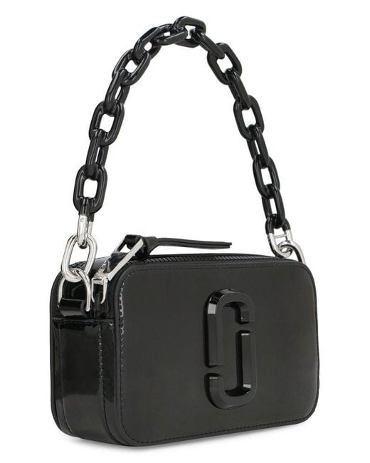 Marc Jacobs Patent Snapshot Camera Bag in Black