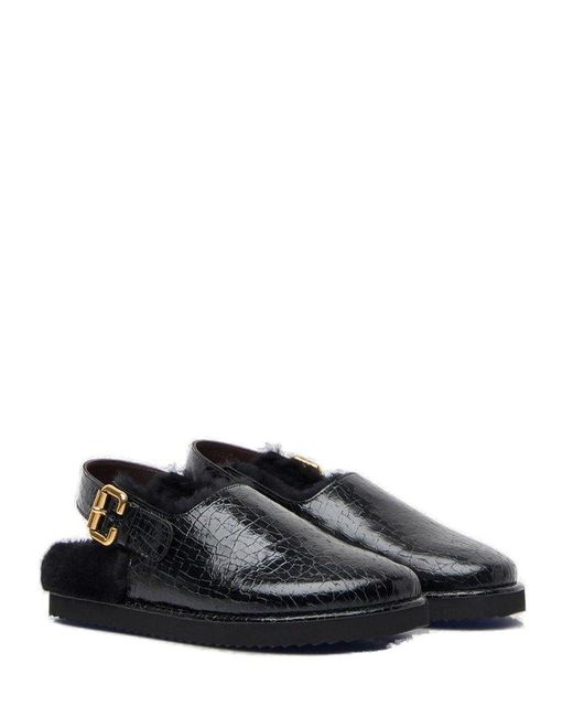 Chloé Black Nil Slingback Mules