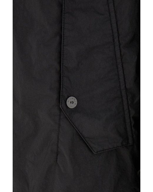 Stone Island Black Logo Patch Collared Jacket for men