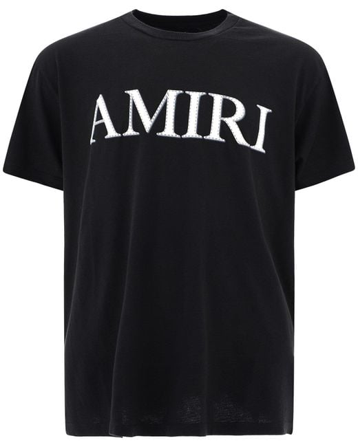 Amiri Cotton Logo T-shirt in Black for Men - Save 85% - Lyst