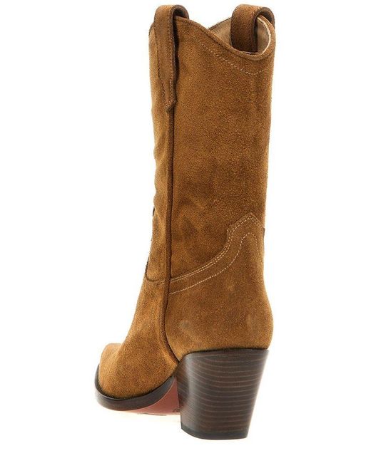 ブーツその他 SONORA SS25 'Clara' ankle boots (CLA60XBICRS08W BISCUIT) Sonora Boots Clara Western Ankle Boots in Brown | Lyst