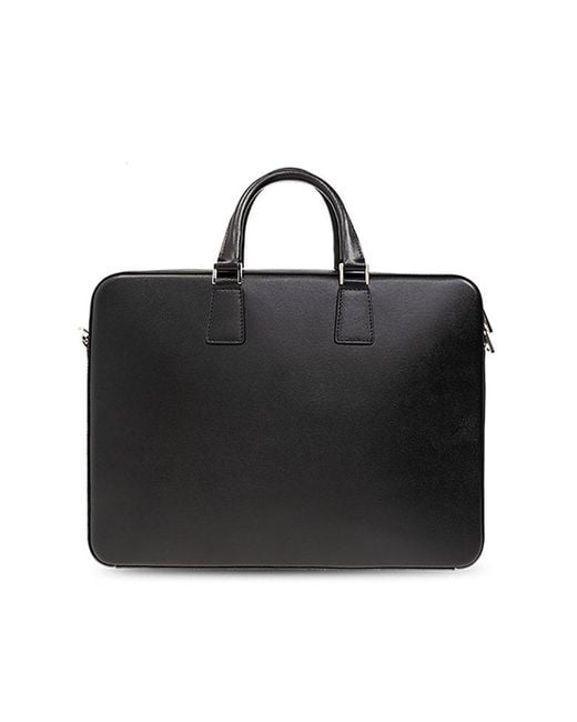 Versace Black Document Bag for men