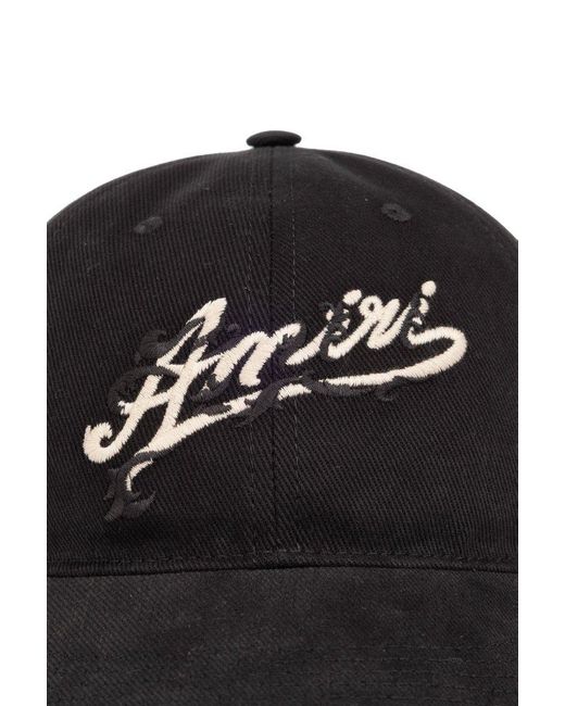 Amiri Black Baseball Cap for men