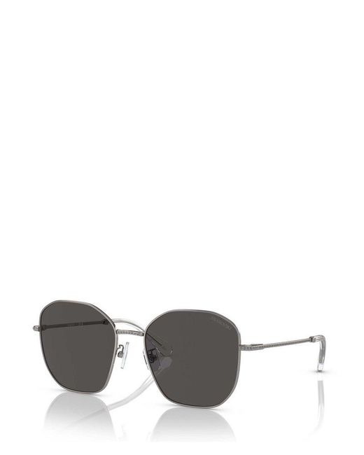 Swarovski Gray Round Frame Sunglasses