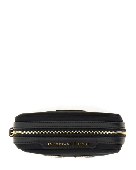 Anya Hindmarch Black Eyes Important Things Pouch