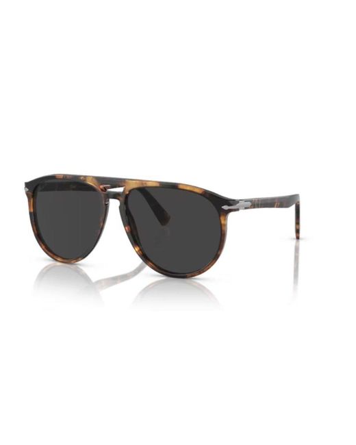Persol Black Pilot-frame Sunglasses