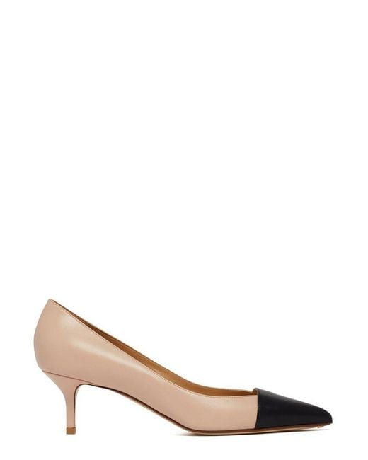 Francesco Russo Natural Pointed Toe Pumps