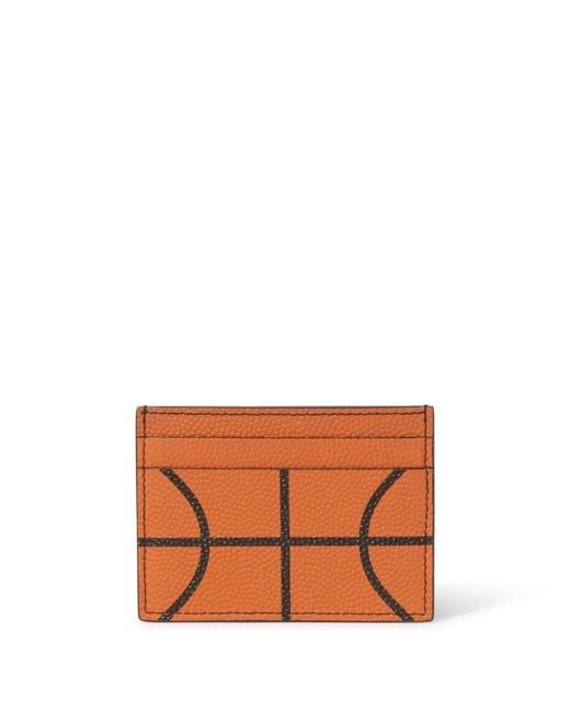 Off-White c/o Virgil Abloh Orange Off- Basket Ball Card Holder for men