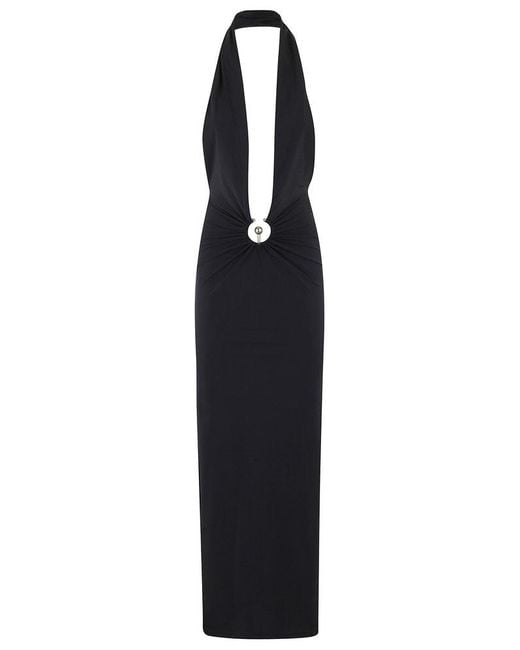 Christopher Esber Black Pierced Orbit Halter
